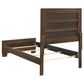 Brandon 5-piece Twin Bedroom Set Warm Brown