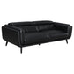 Shania Upholstered Low Back Sofa Black