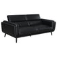 Shania Upholstered Low Back Sofa Black