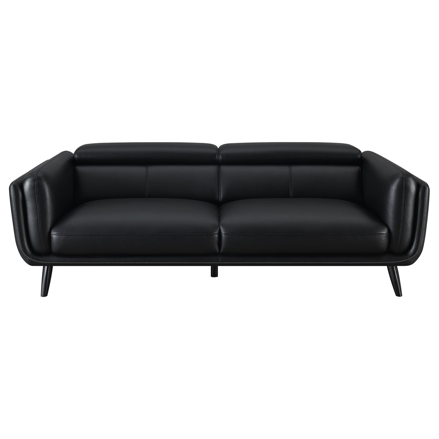 Shania Upholstered Low Back Sofa Black