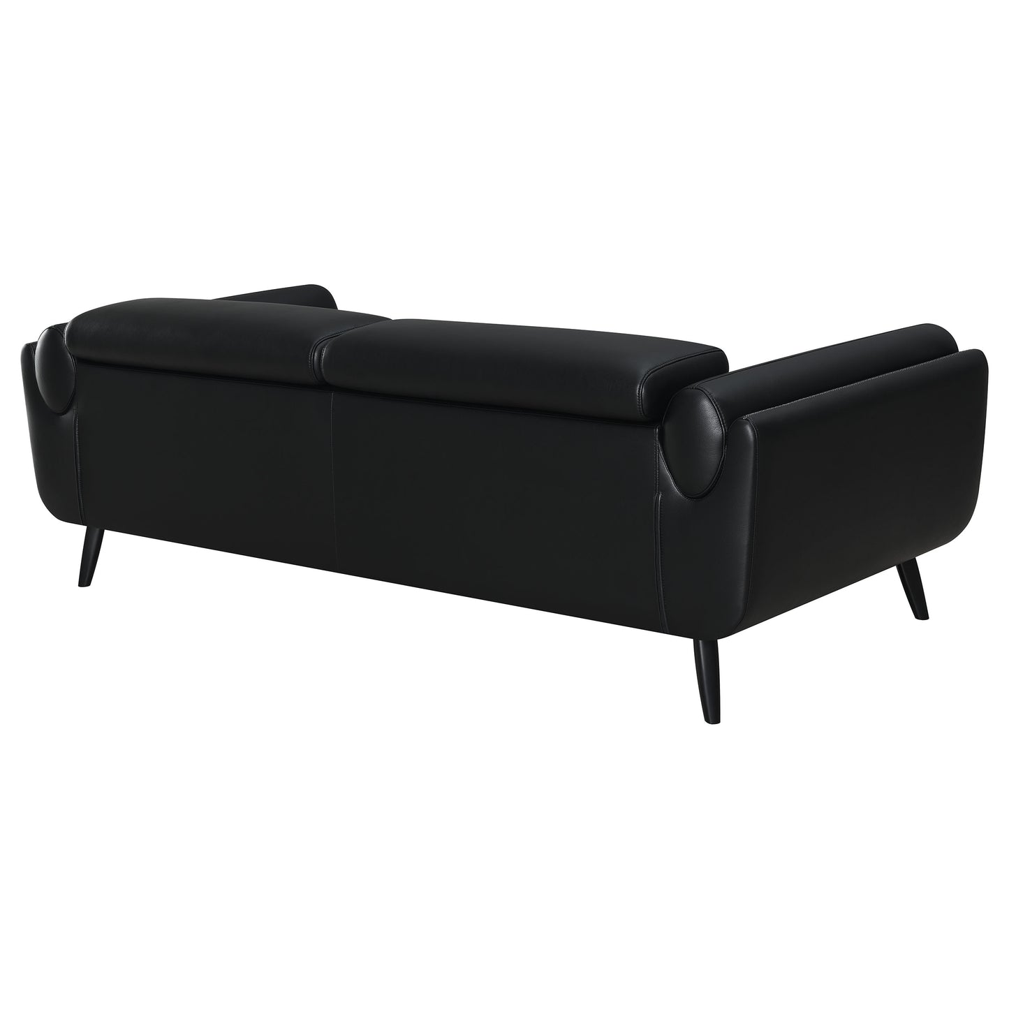 Shania Upholstered Low Back Sofa Black