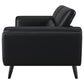 Shania Upholstered Low Back Sofa Black