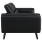 Shania Upholstered Low Back Sofa Black