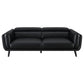 Shania 3-piece Upholstered Low Back Sofa Set Black