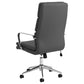 Ximena Upholstered Adjustable High Back Office Chair Grey