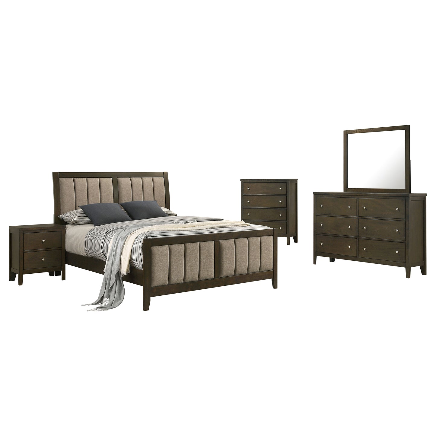 Wilkes 5-piece Full Bedroom Set Dark Cocoa