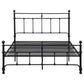 Novak 48-inch Metal Eastern King Open Frame Bed Matte Black