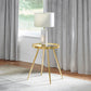 Kaelyn Round Mirror Top End Table Gold