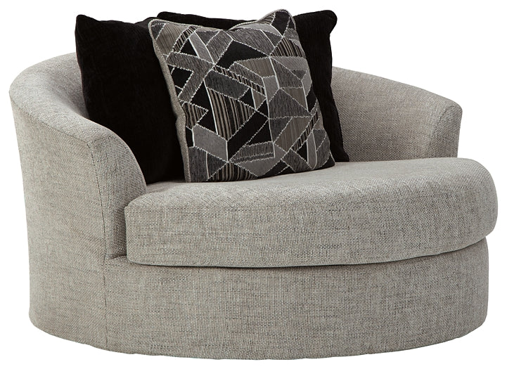 Megginson Oversized Round Swivel Chair