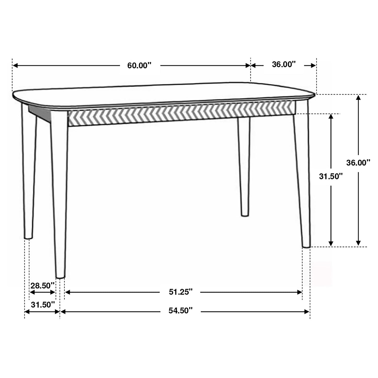 Partridge 60-inch Counter Height Dining Table Sheesham