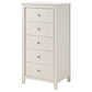 Selena 5-drawer Bedroom Chest Cream White