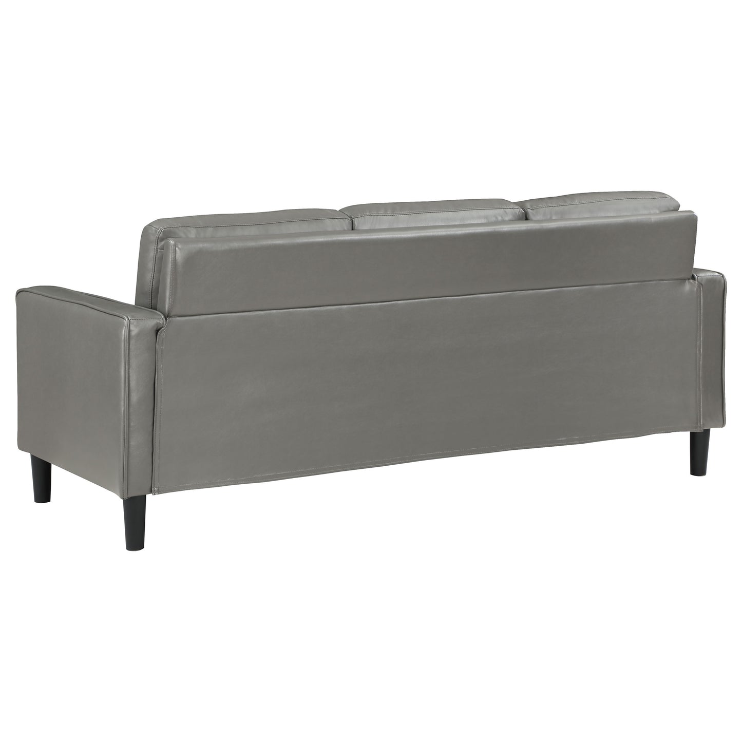 Ruth 2-piece Upholstered Track Arm Sofa Set Grey