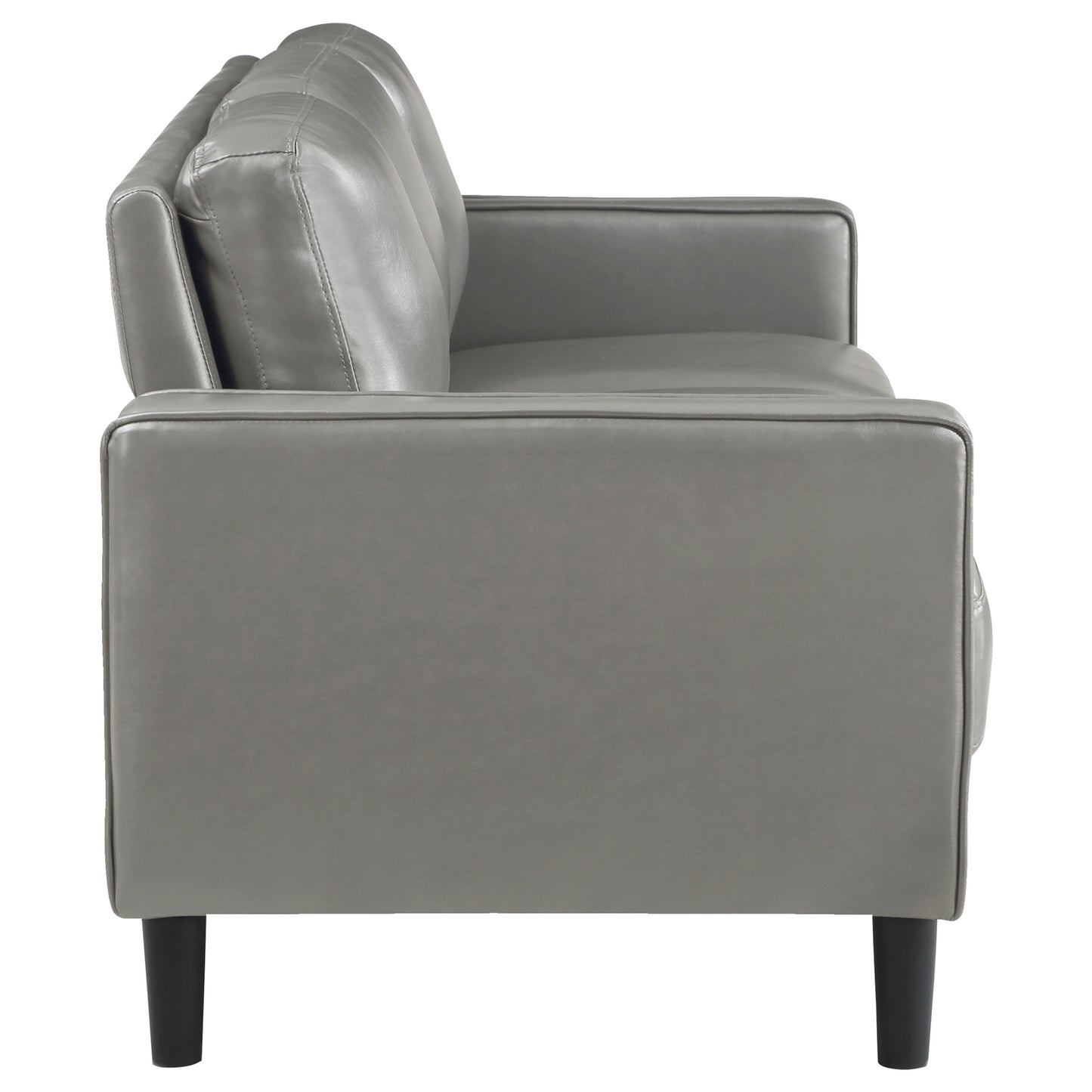 Ruth 3-piece Upholstered Track Arm Sofa Set Grey