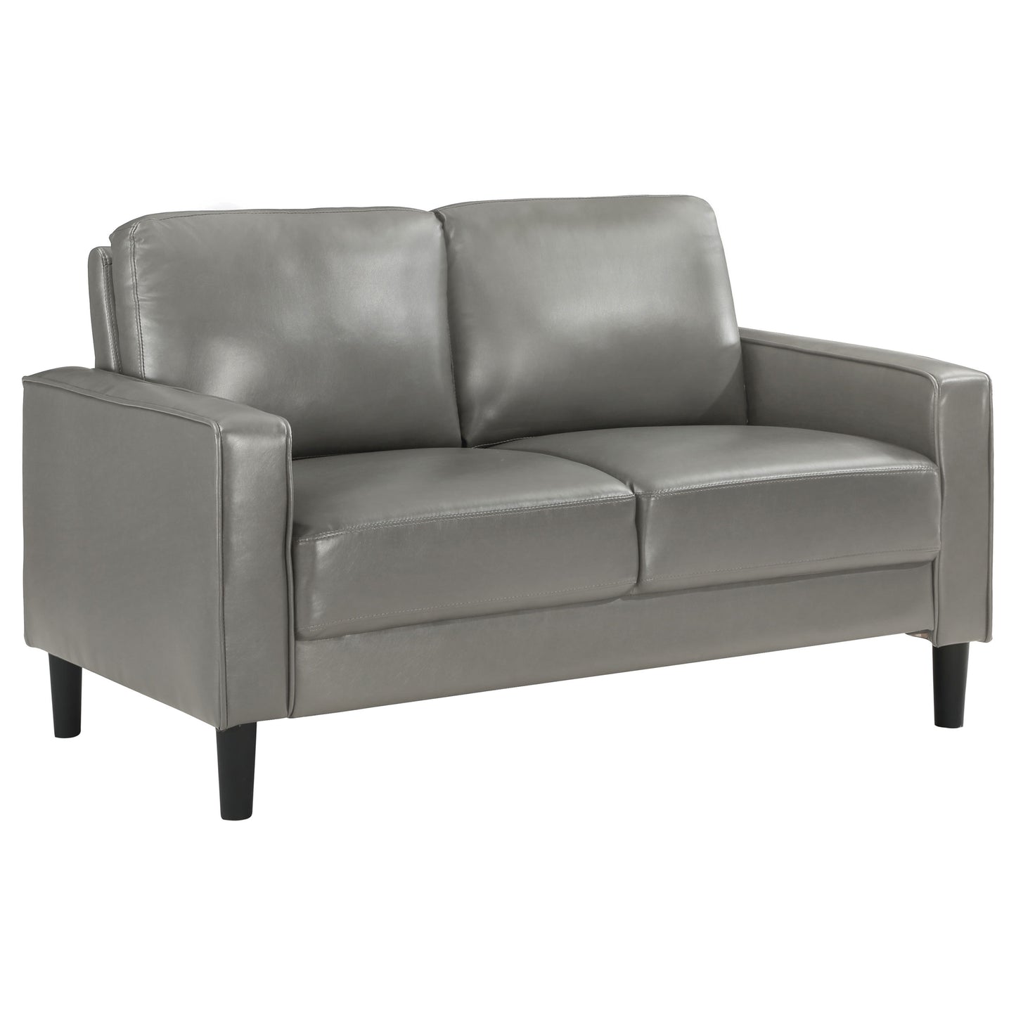 Ruth 3-piece Upholstered Track Arm Sofa Set Grey