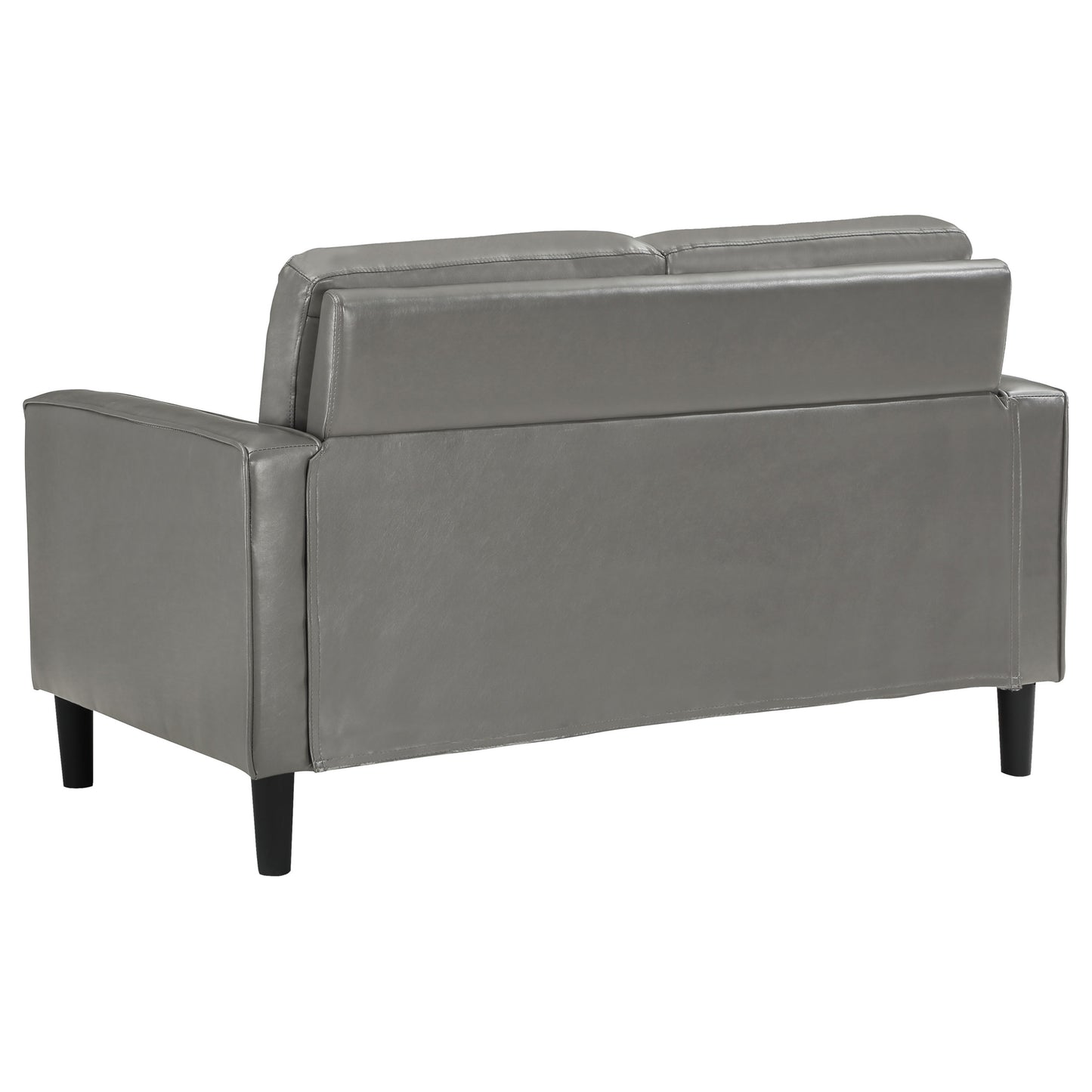 Ruth Upholstered Track Arm Loveseat Grey