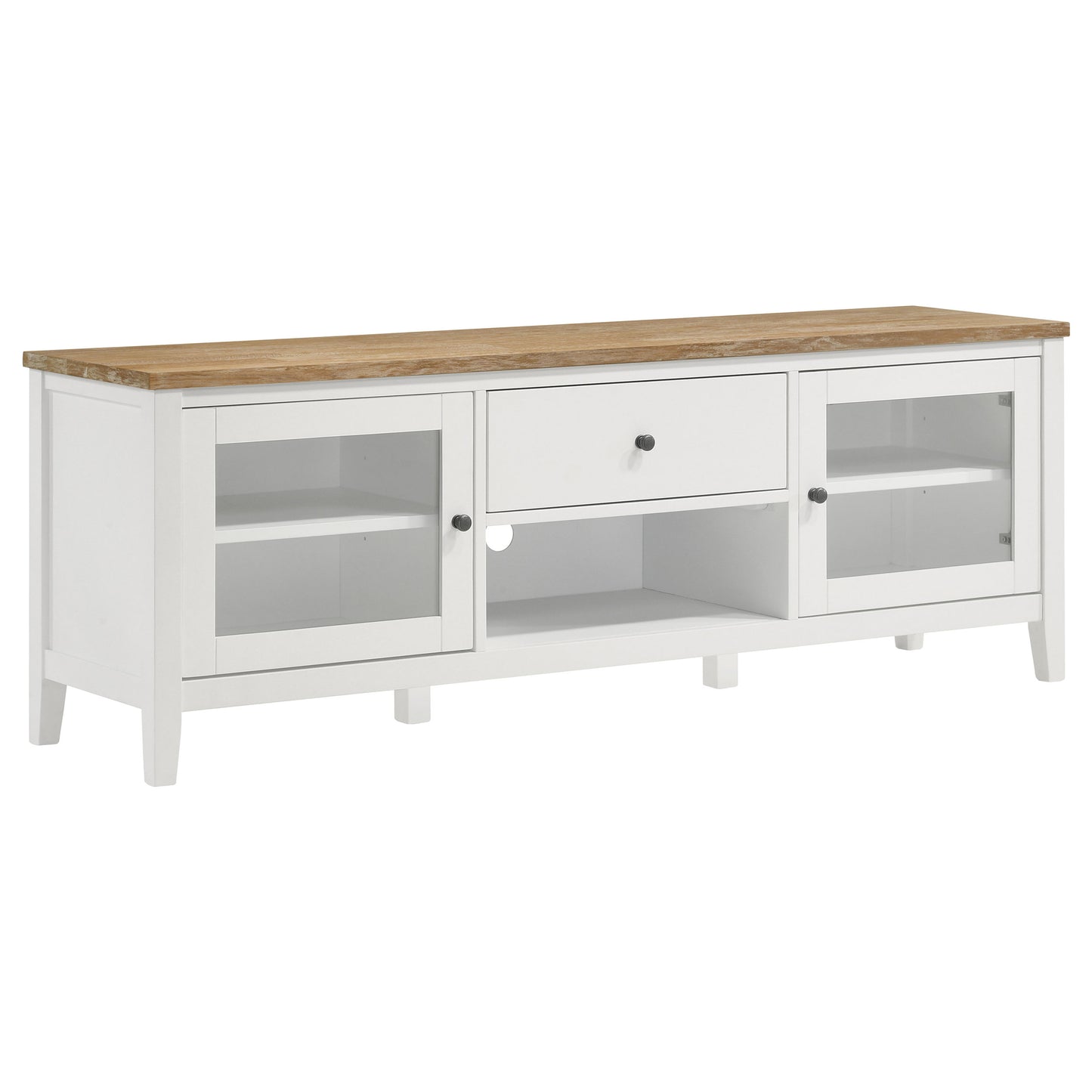 Hollis 3-piece 67" TV Stand Entertainment Center White