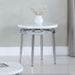 Avilla Round Marble Top Side End Table White