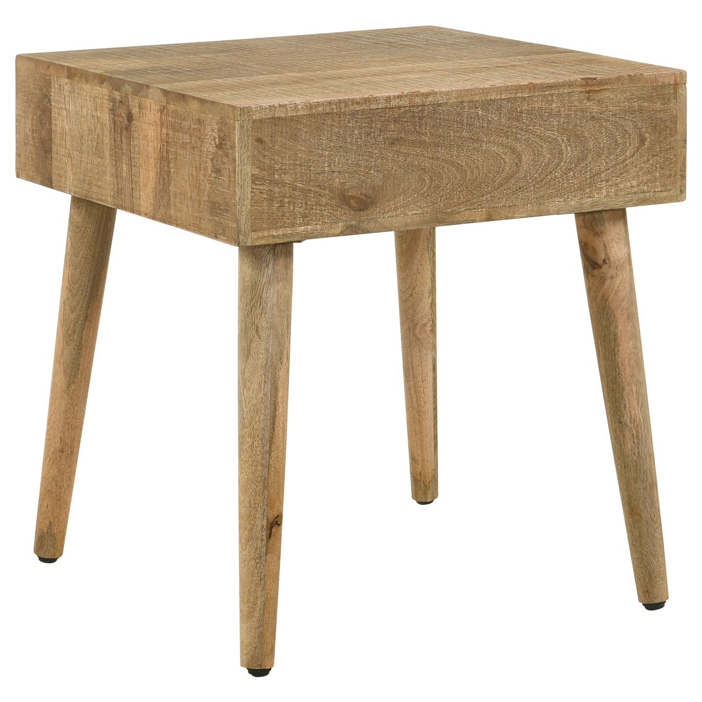 Zabel 1-drawer Square Mango Wood Side End Table Natural