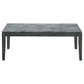 Mozzi Rectangular Faux Marble Coffee Table Grey and Black